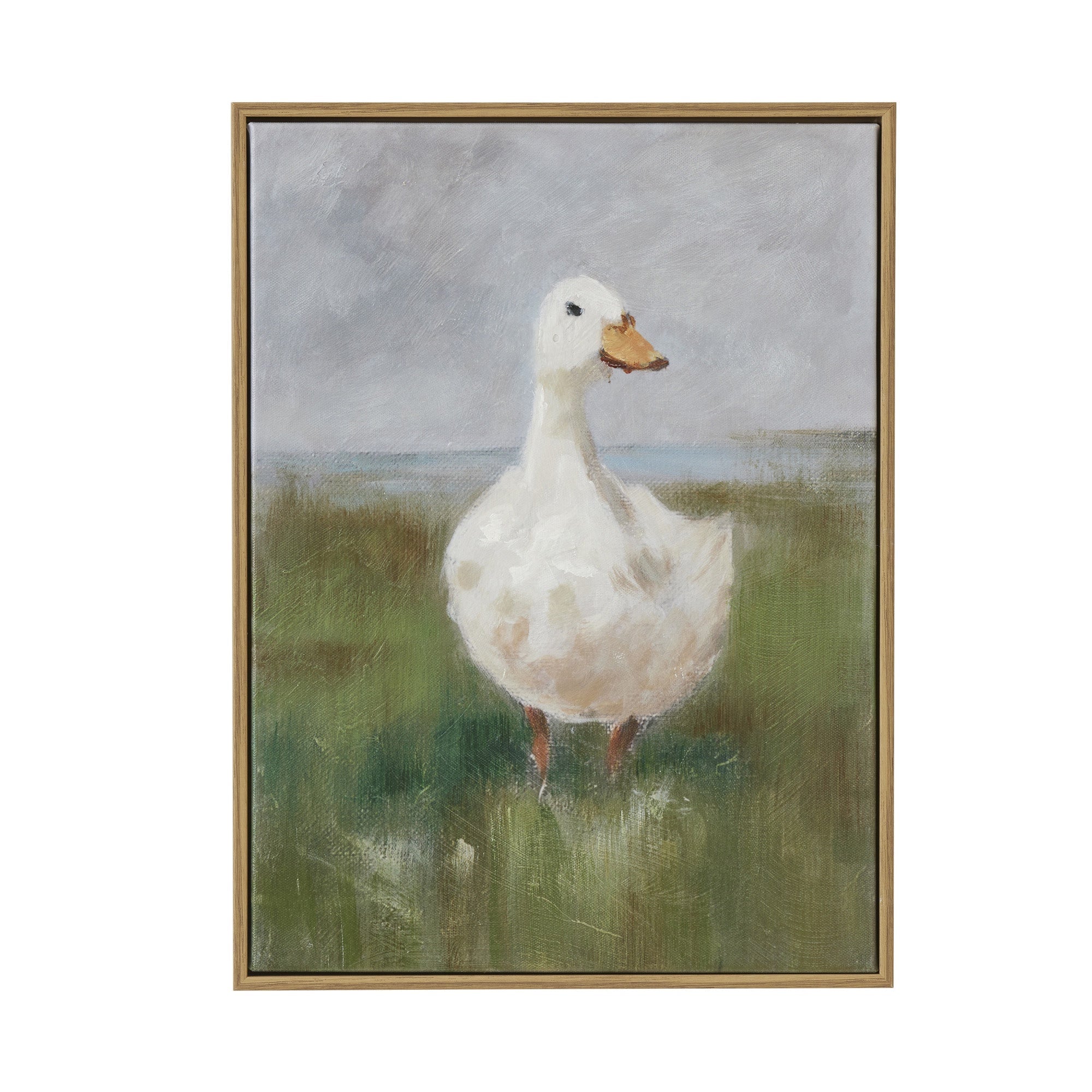 Daffy Oak Frame Oil Painting-Coast to Coast