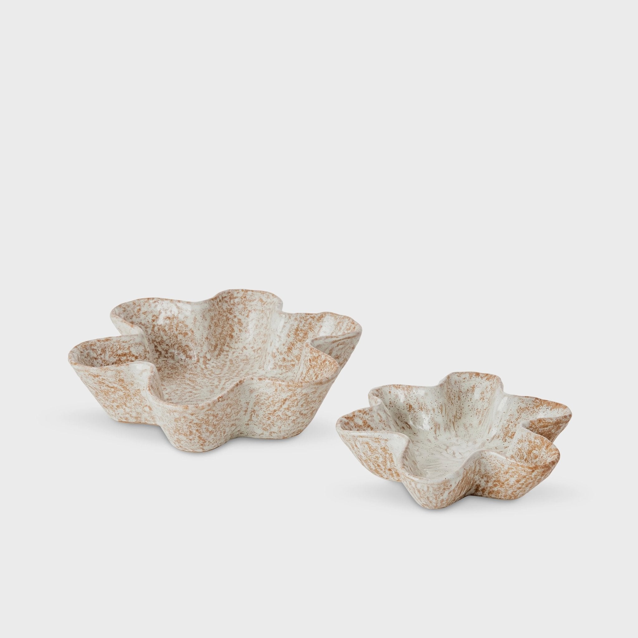 Dana Natural Glazed Wavy Dish-Madras Link