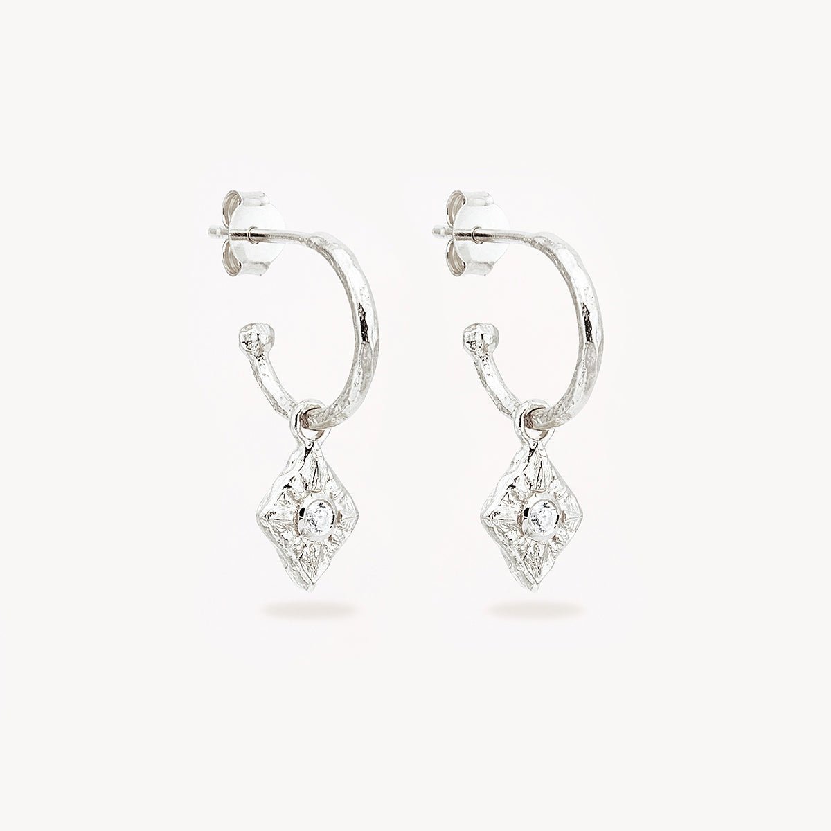 Desert Sky Hoops Silver-By Charlotte