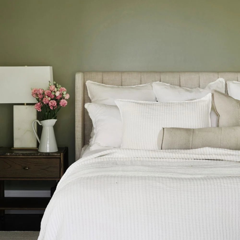 Ease Quilted Bed Cover Set White-Eadie Lifestyle