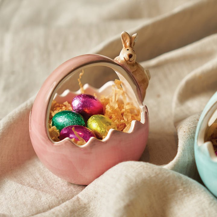 Easter Basket Ceramic Pink Large - Annabel Trends