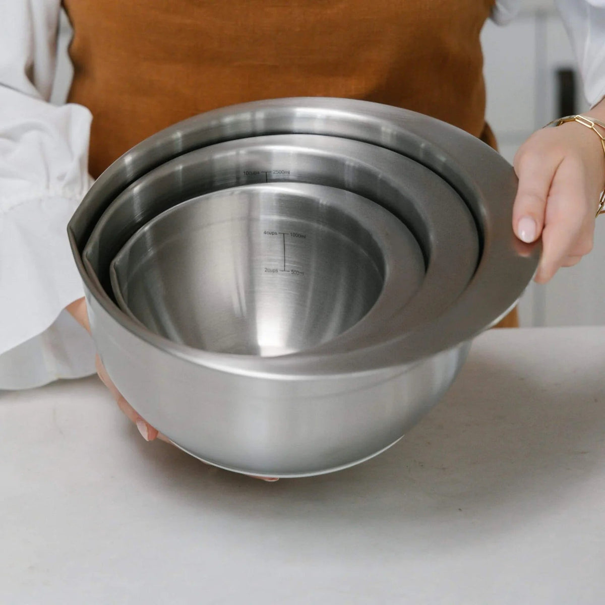 Easy Pour Mixing Bowl Set Oat-Seed & Sprout