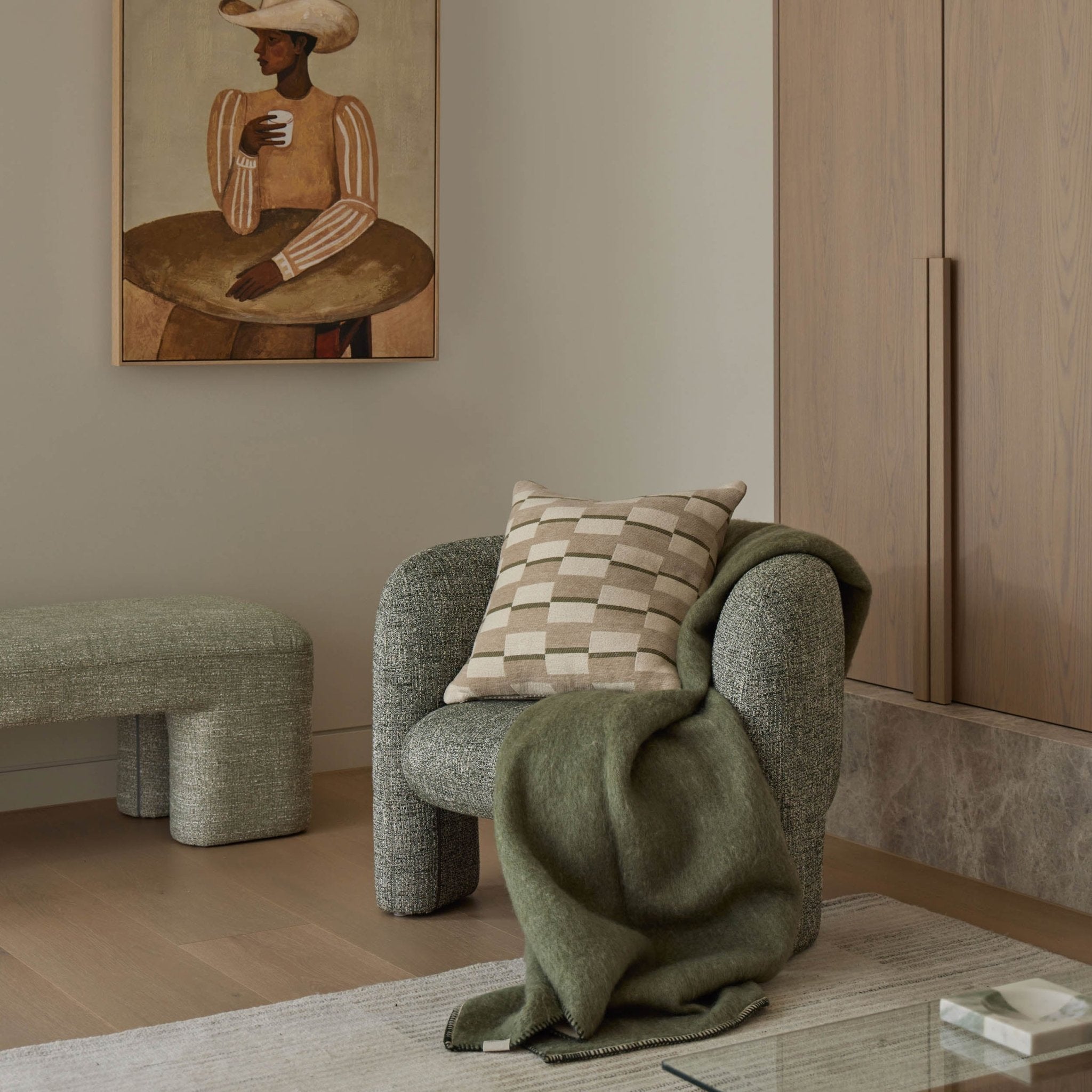 Eliott Armchair Green - IsAlbi