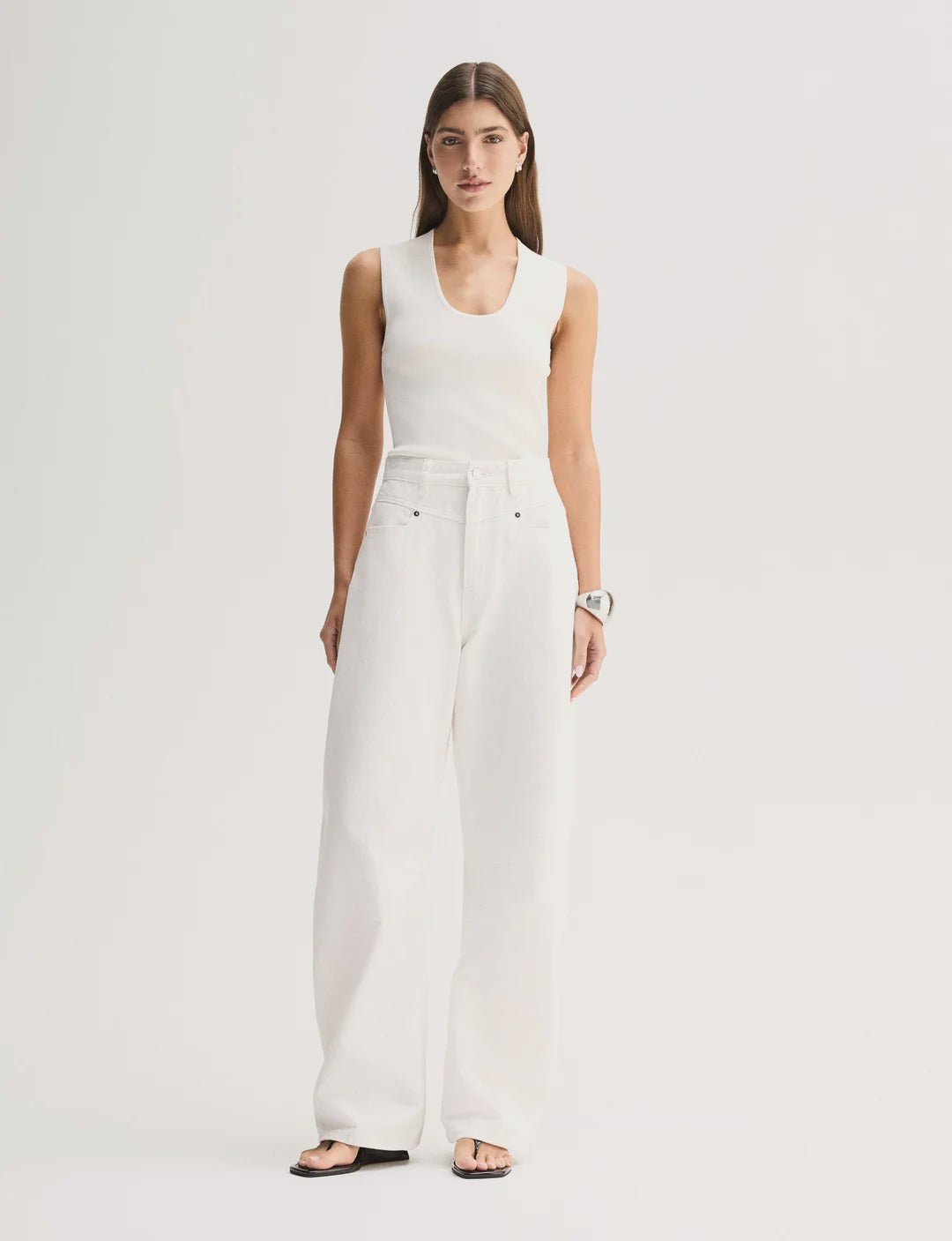 Elka Hayes Knit Top White-Elka Collective