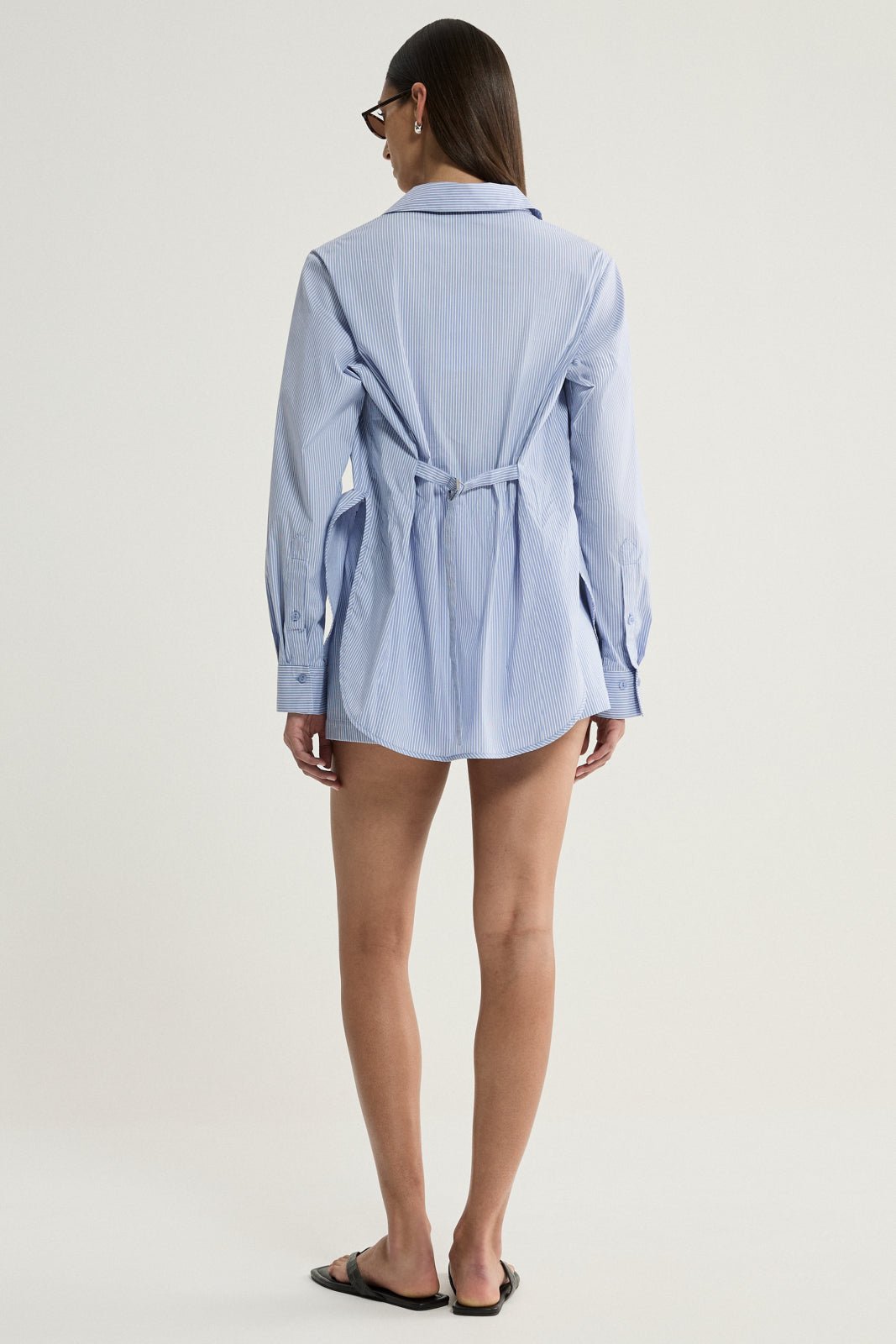 Ember Shirt Blue Stripe-Elka Collective