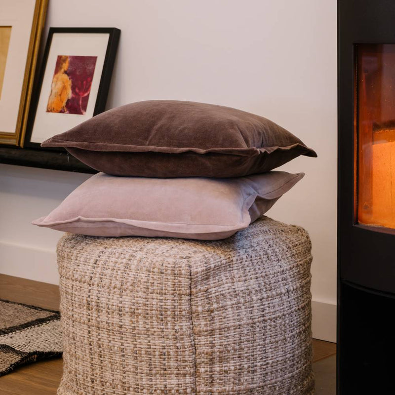 Evelyn Velvet Lilac Filled Cushion - Eadie Lifestyle