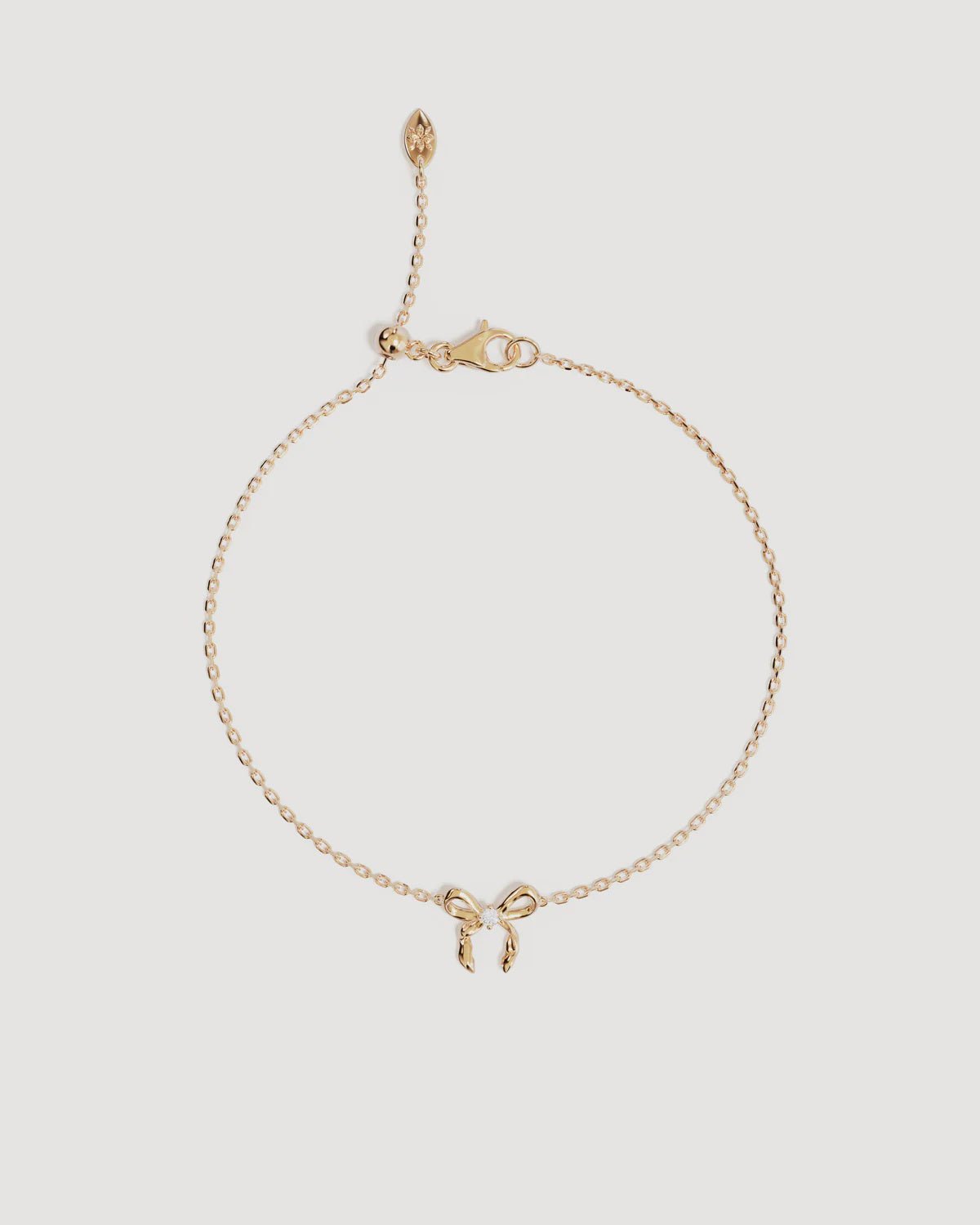 Forever More Bow Bracelet 18k Gold-By Charlotte