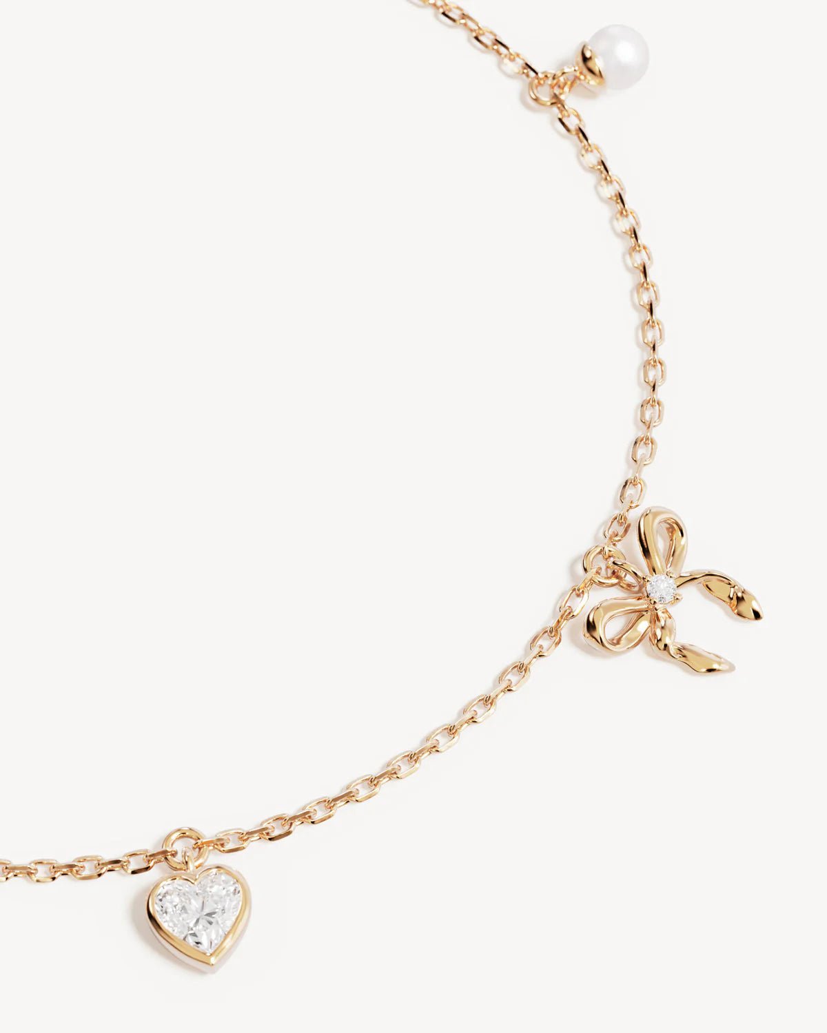 Forever Yours Charm Bracelet 18k Gold-By Charlotte