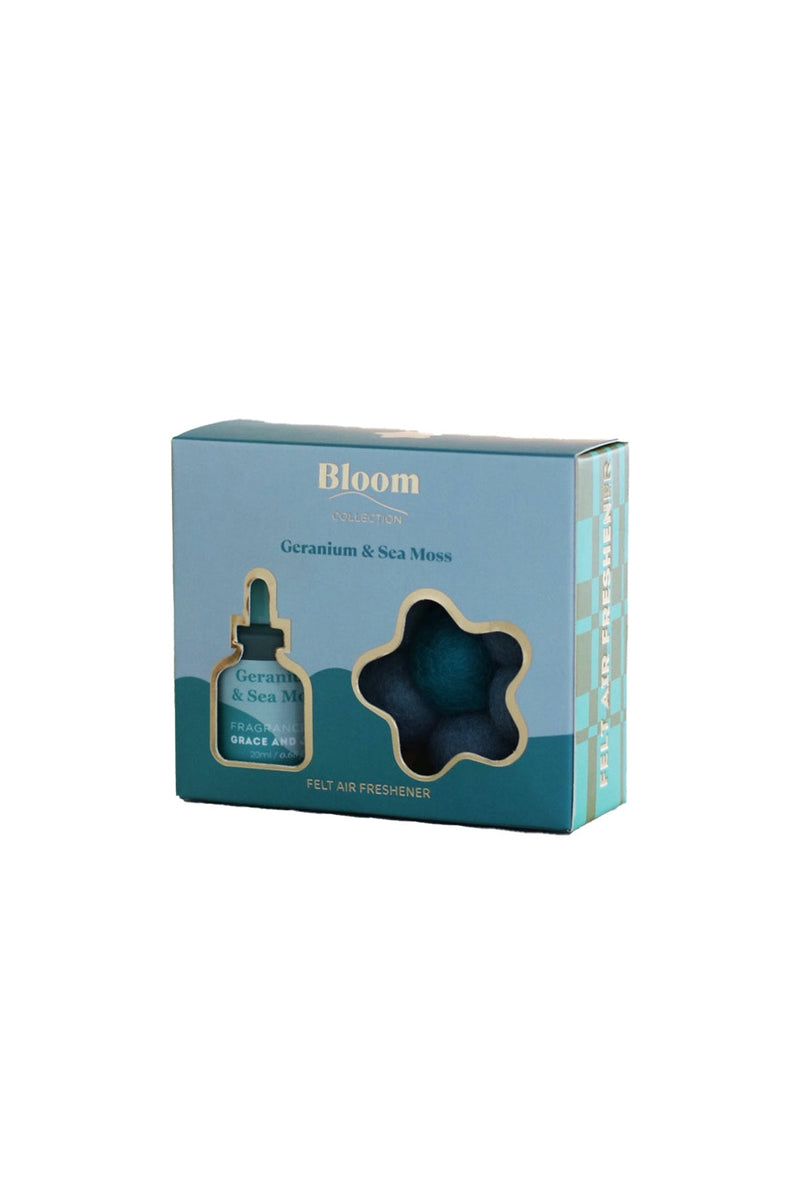 Geranium & Sea Moss Felt Air Freshener - Grace and James