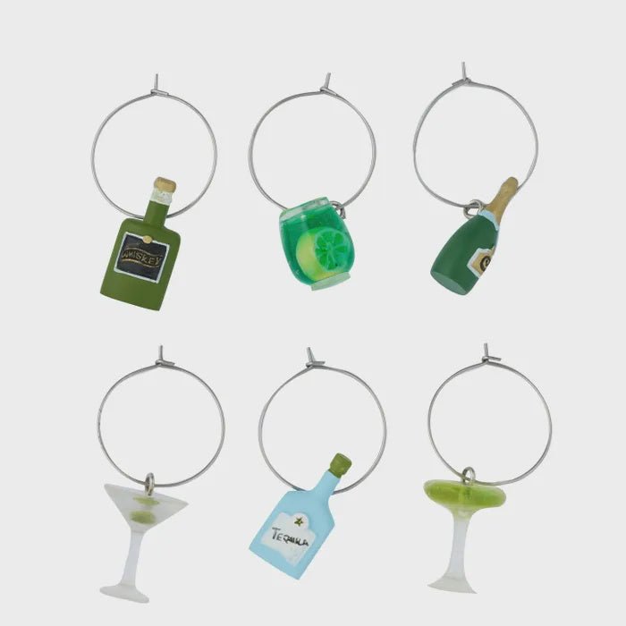 Gimlet S/6 Resin Wine Charms - Coast to Coast