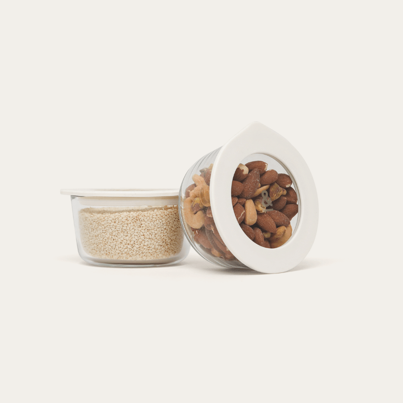 Glass Dip Bowls S/2 Oat Milk - Seed & Sprout
