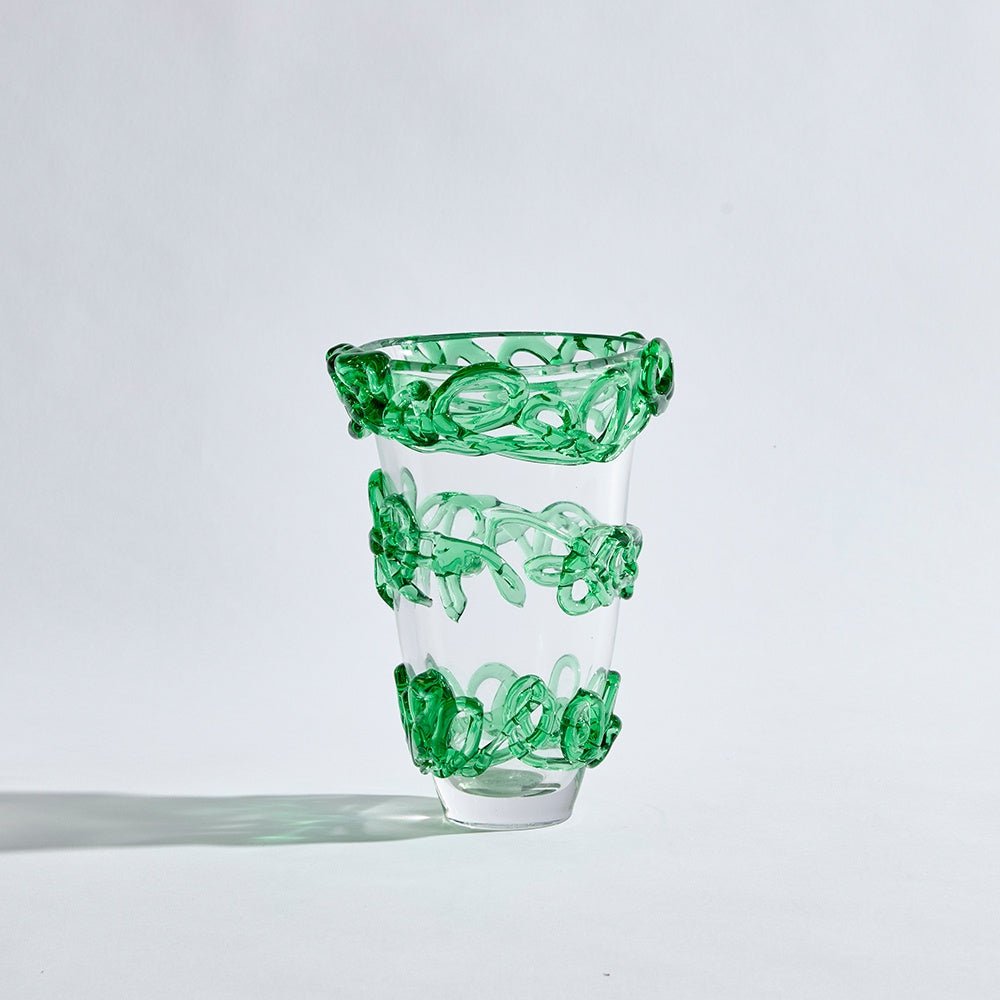Loopa Glass Green Loop Glass Vase – Home Basics & Design