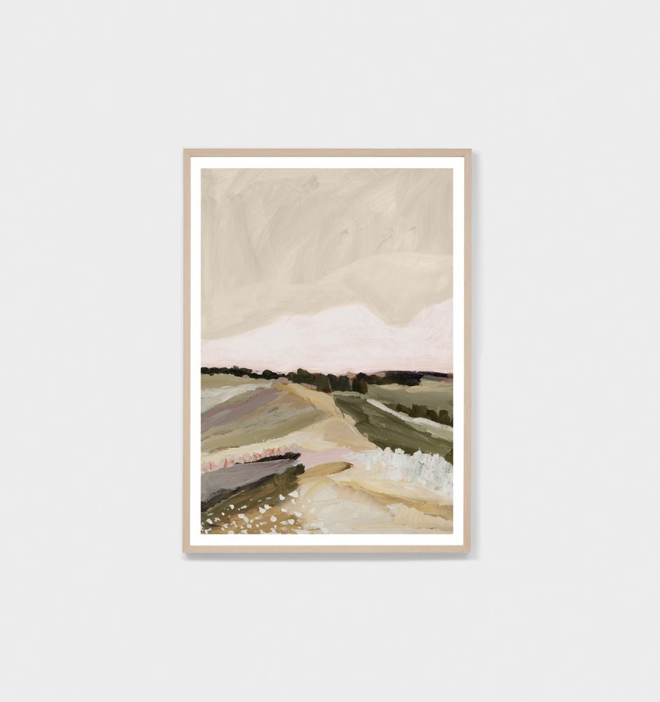 Green Meadow Illustration Print-Warranbrooke