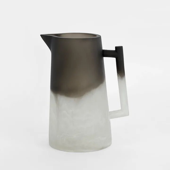 Halo Resin Jug Swirl B&W - Florabelle