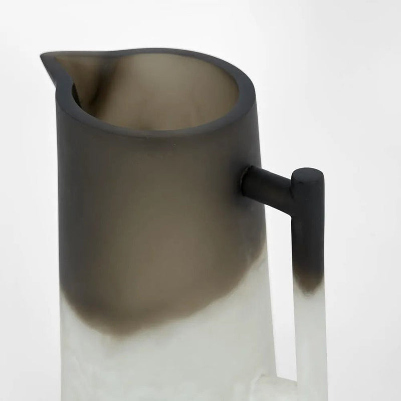 Halo Resin Jug Swirl B&W - Florabelle