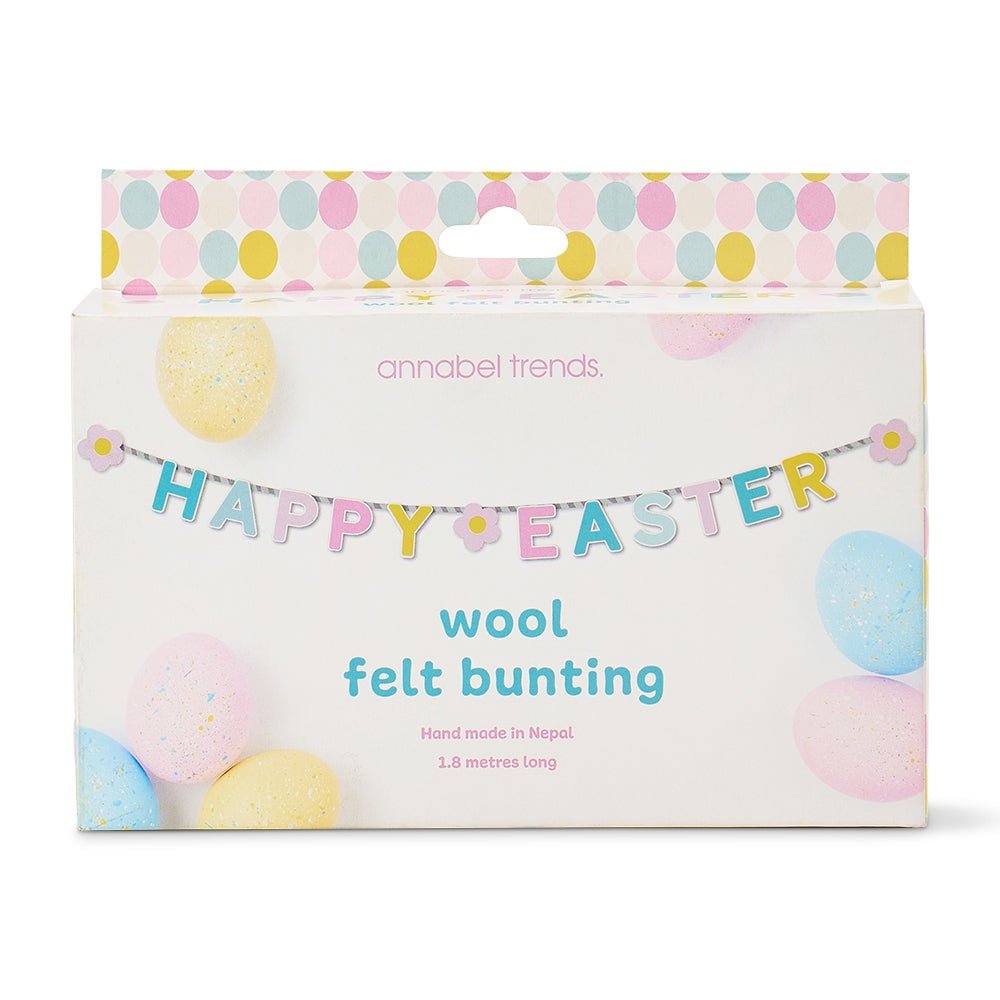 Happy Easter Felt Bunting - Annabel Trends