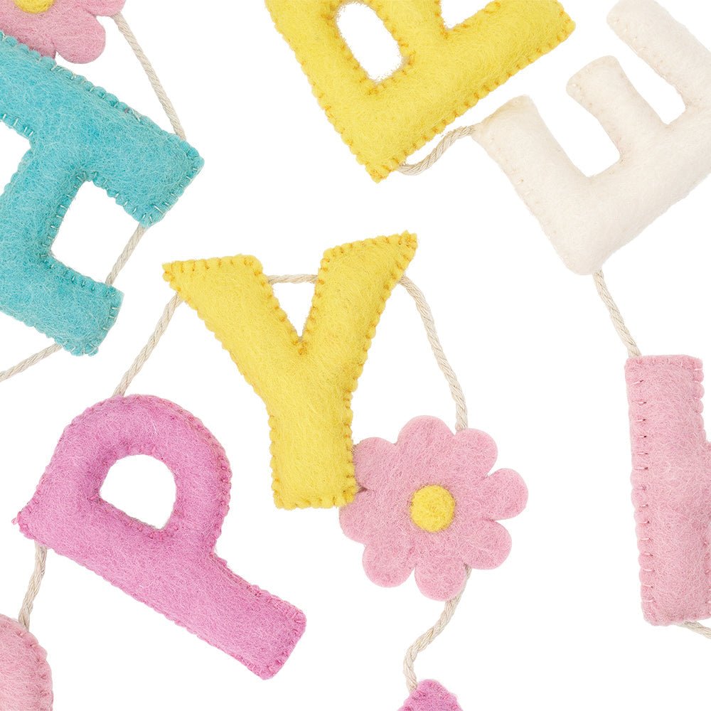 Happy Easter Felt Bunting - Annabel Trends