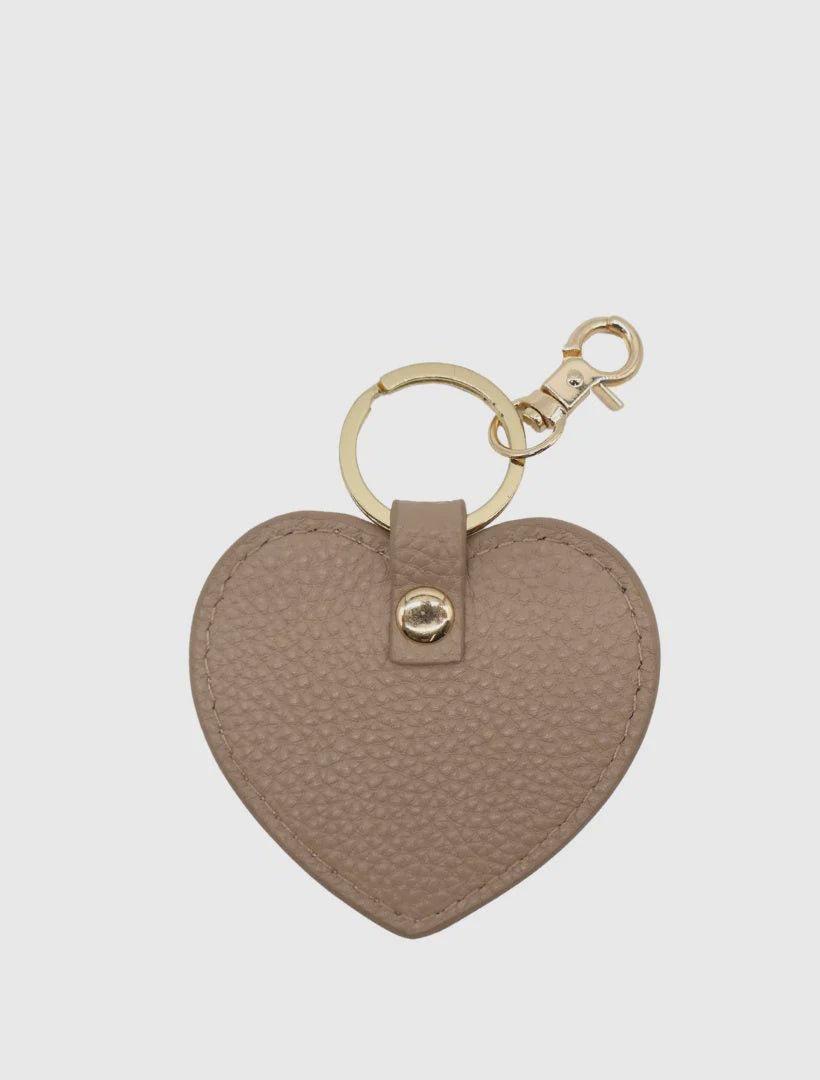 Leather Heart Keyring