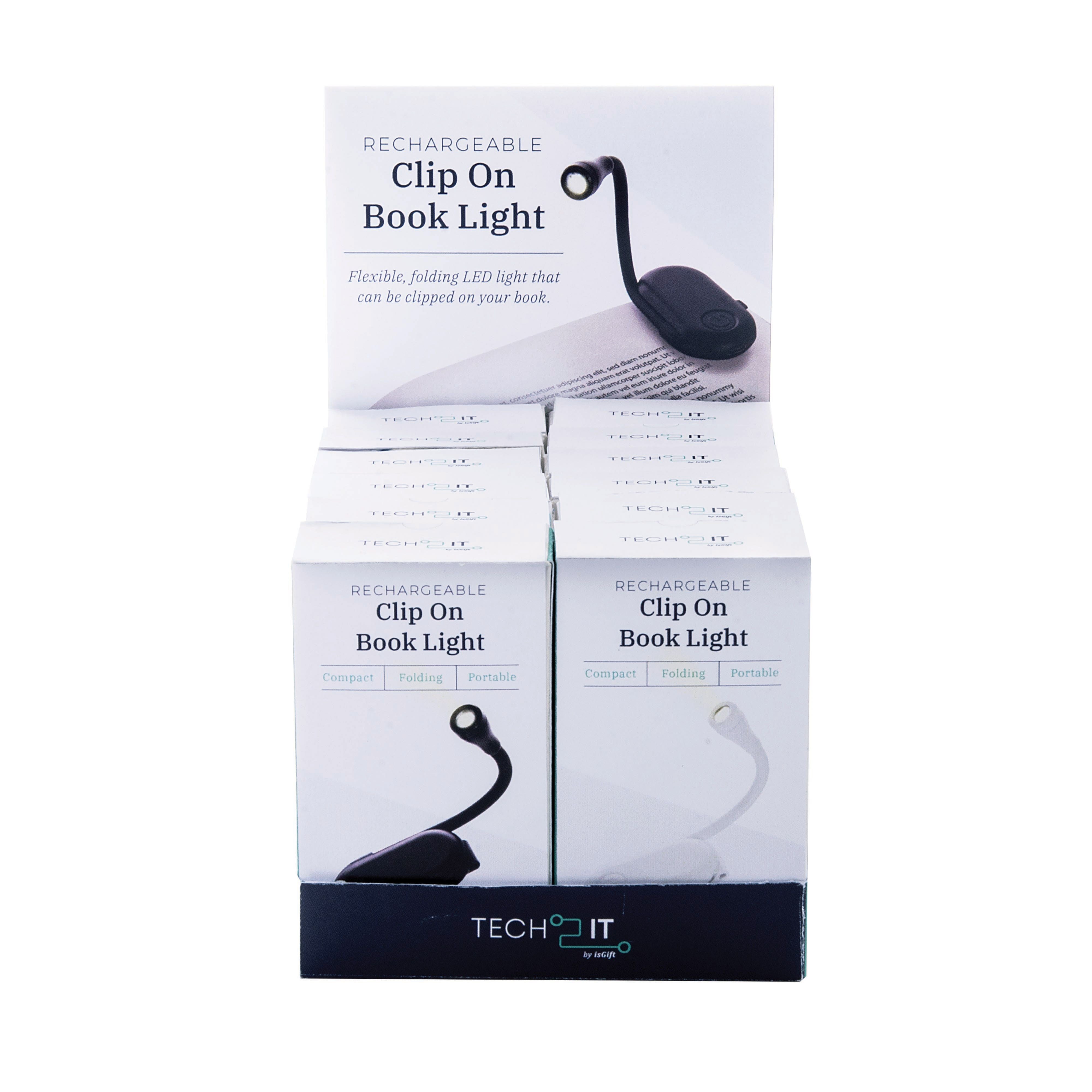 Clip On Book Light - Rechargeable