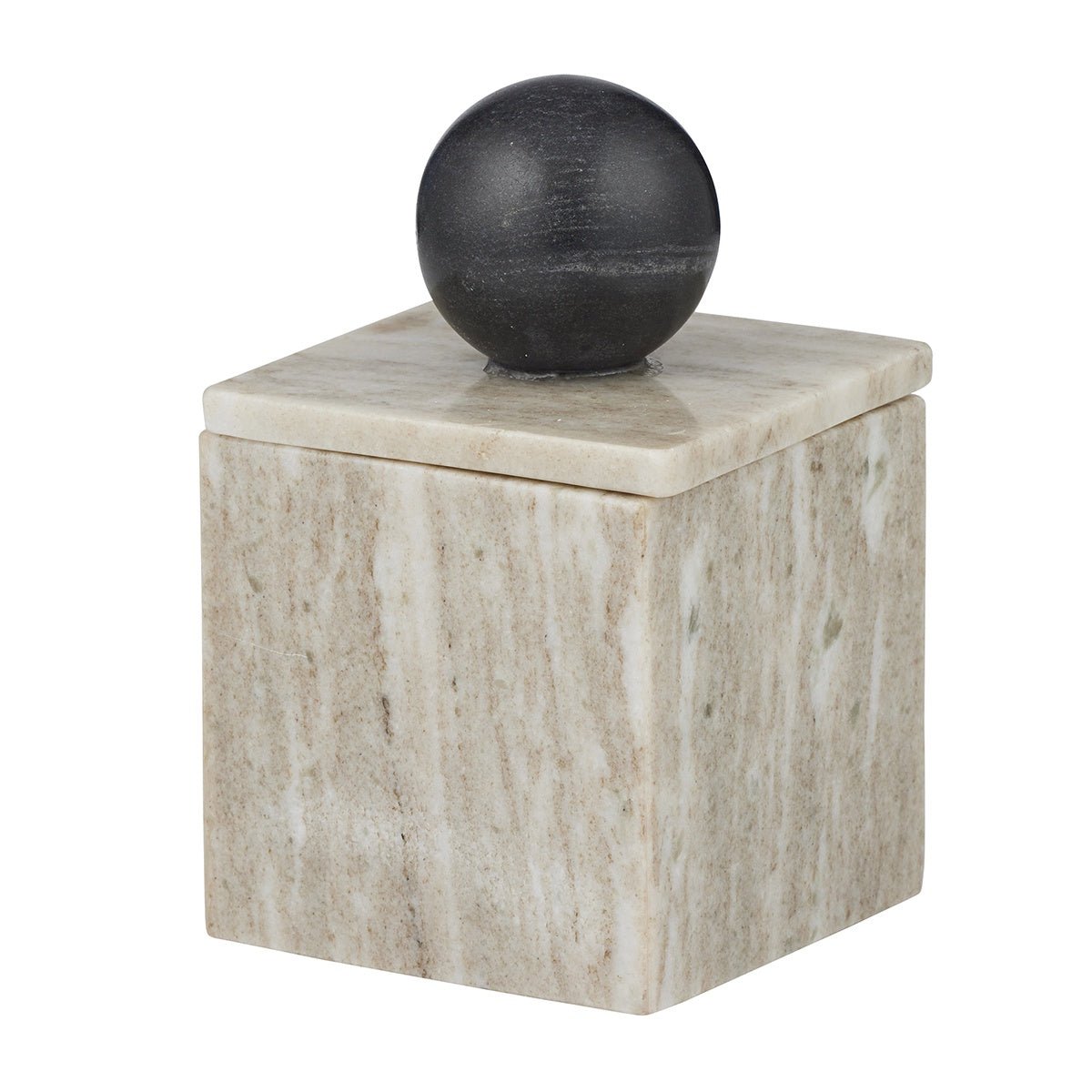Iowa Marble Trinket Box Beige-Coast to Coast