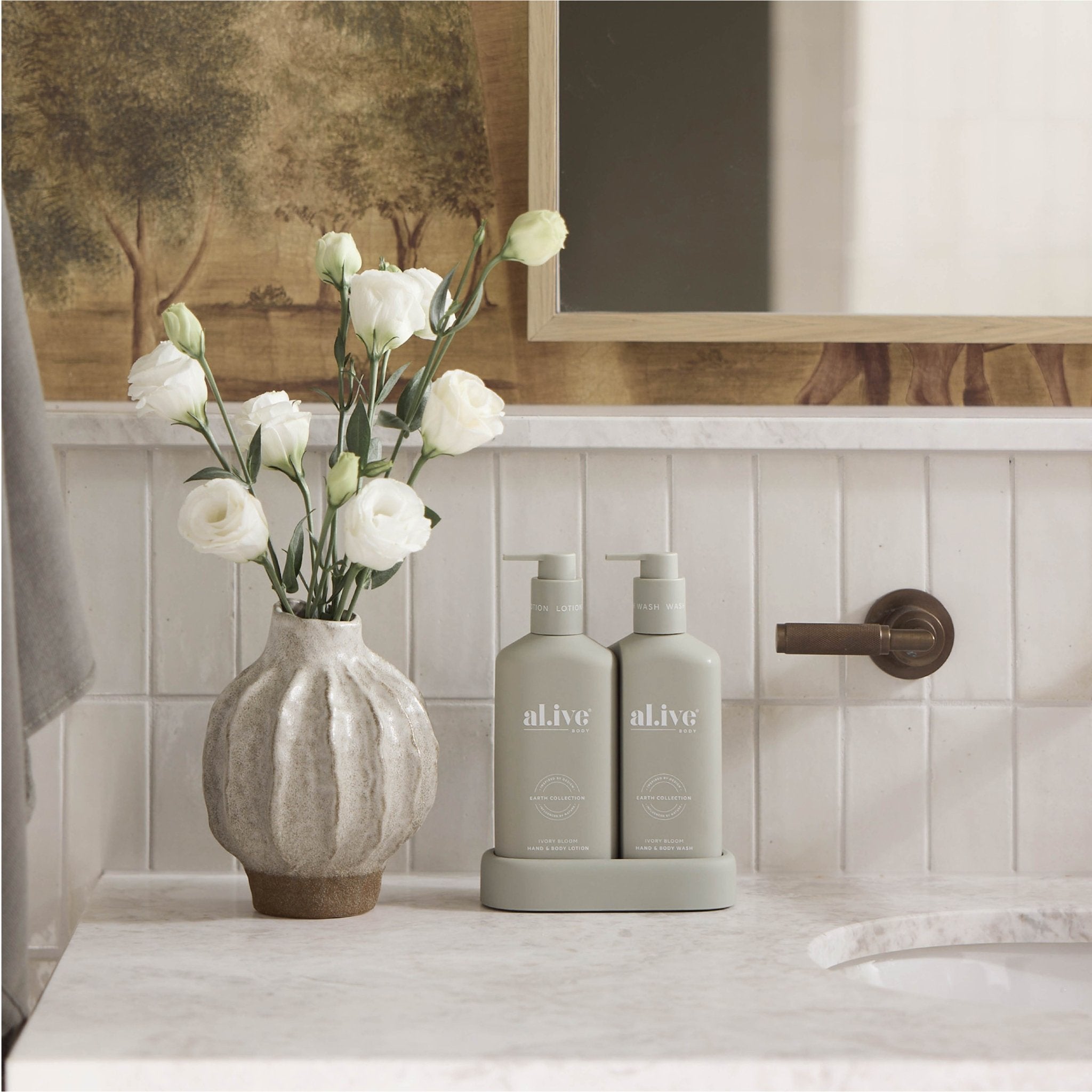 Ivory Bloom Bathroom Duo - Alive Body