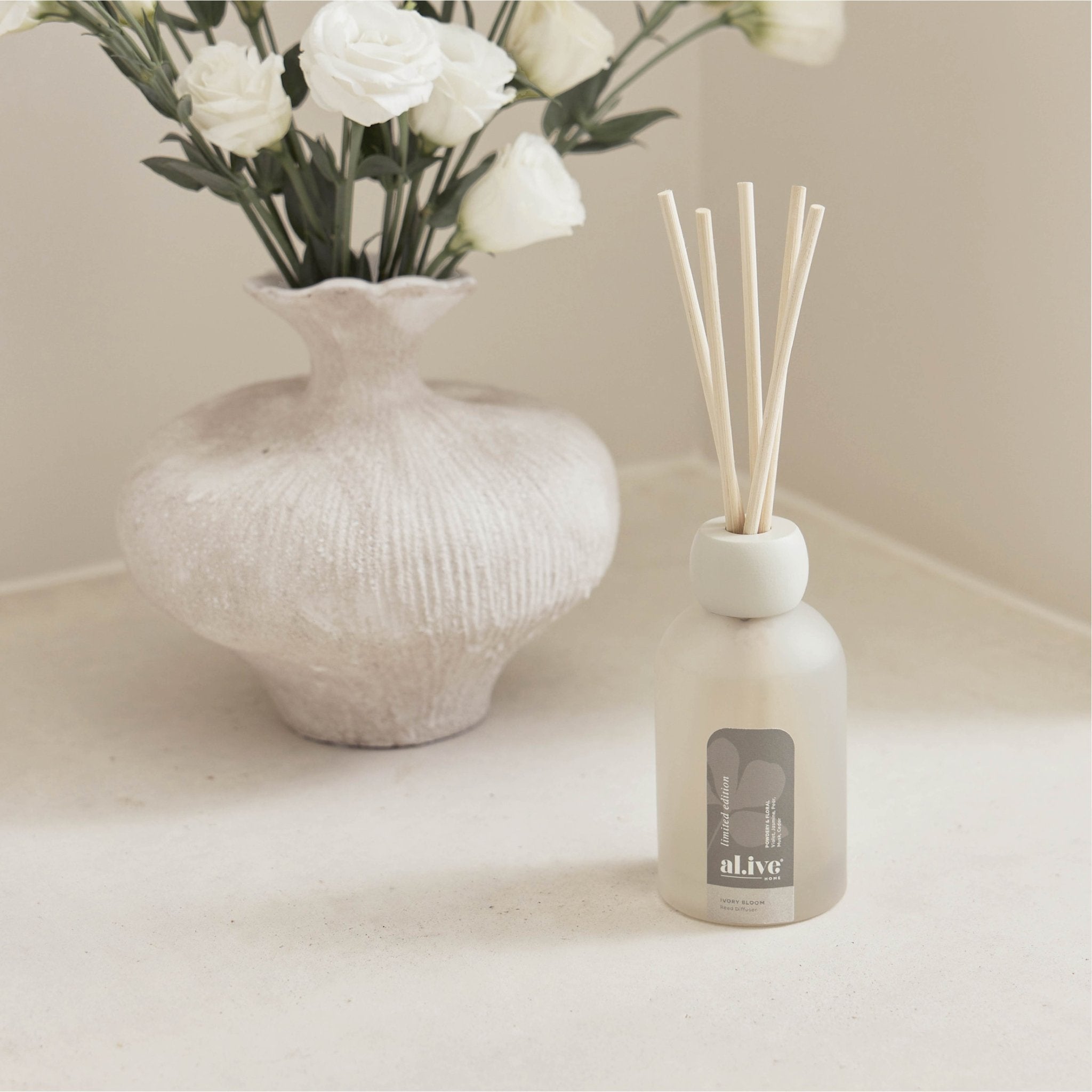 Ivory Bloom Reed Diffuser - Alive Body