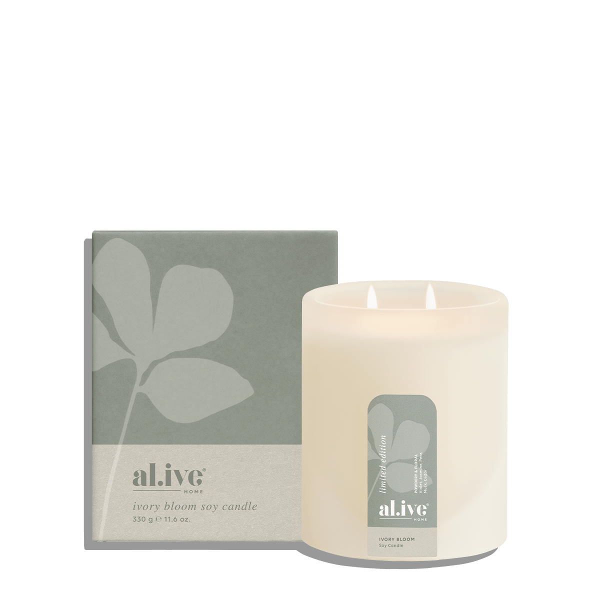 Ivory Bloom Soy Candle - Alive Body