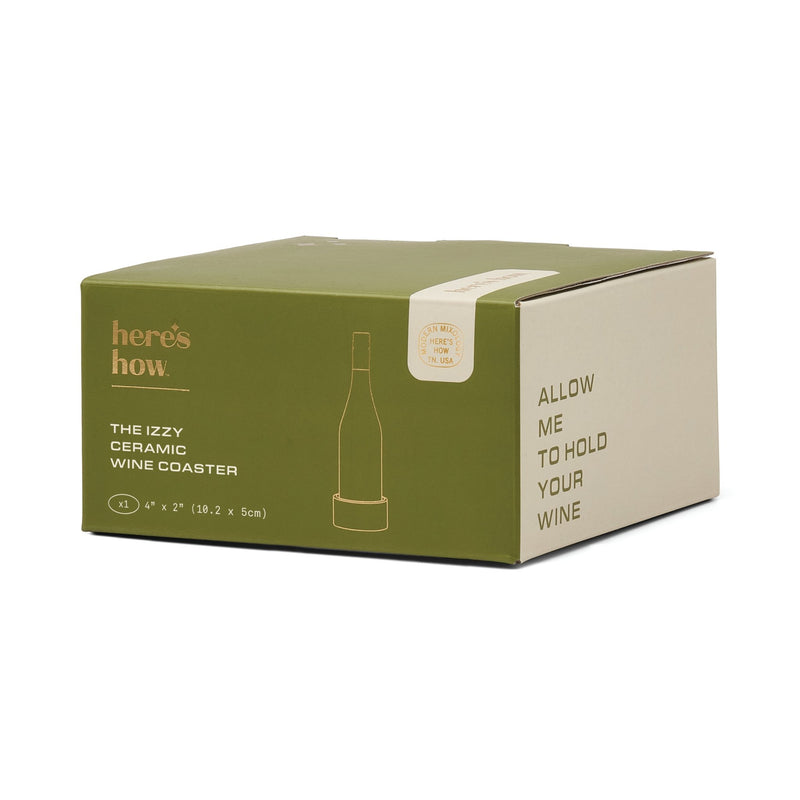 Izzy Wine Coaster Green Stripe - Designworks