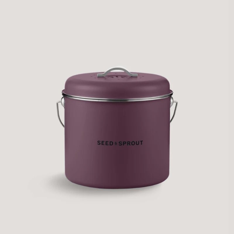 Kitchen Compost Bin - Mulberry-Seed & Sprout