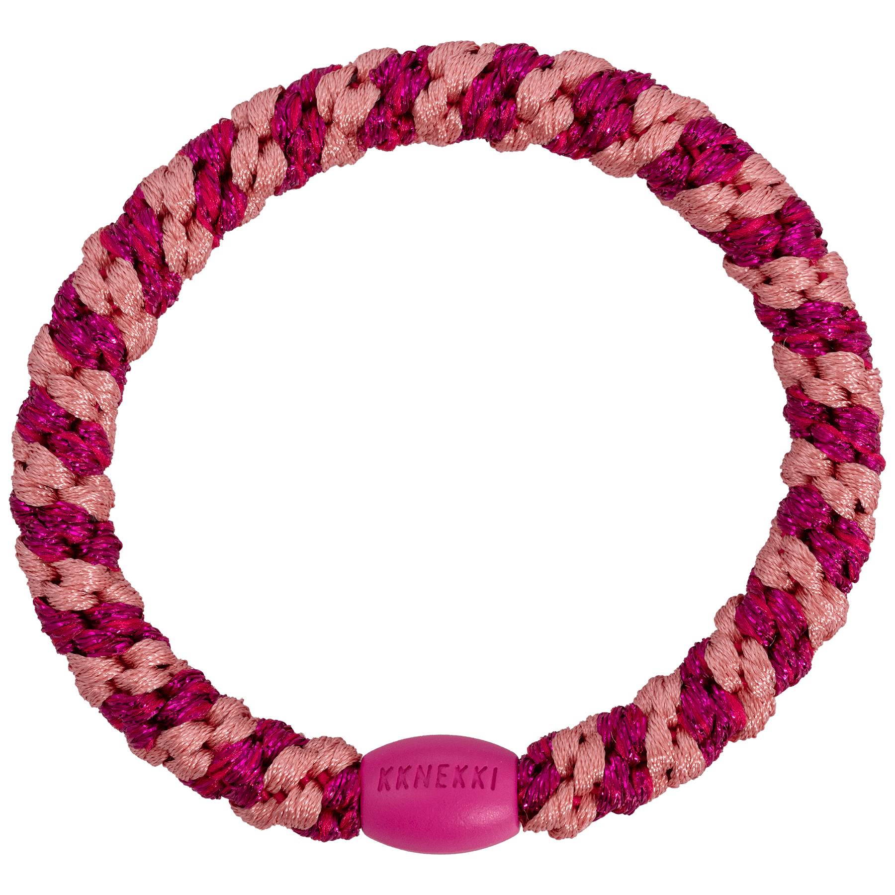 KKNEKKI Stripe Faded Rose Electric Pink Glitter - KKNEKKI