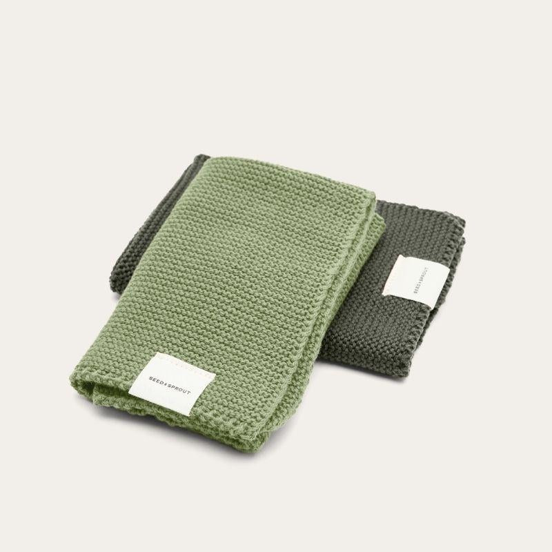 Knitted Dishcloths Fern-Seed & Sprout