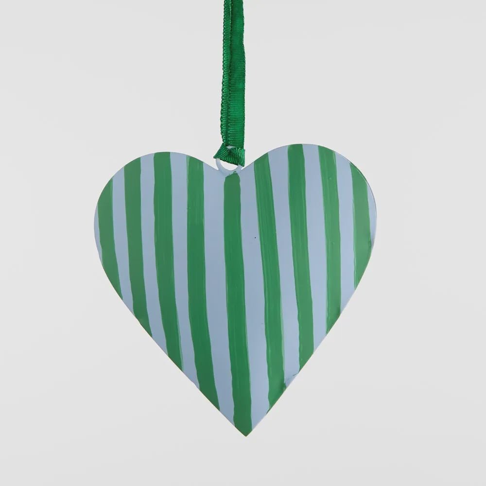 La Dolce Vita Heart Tree Decoration Small Green - Florabelle