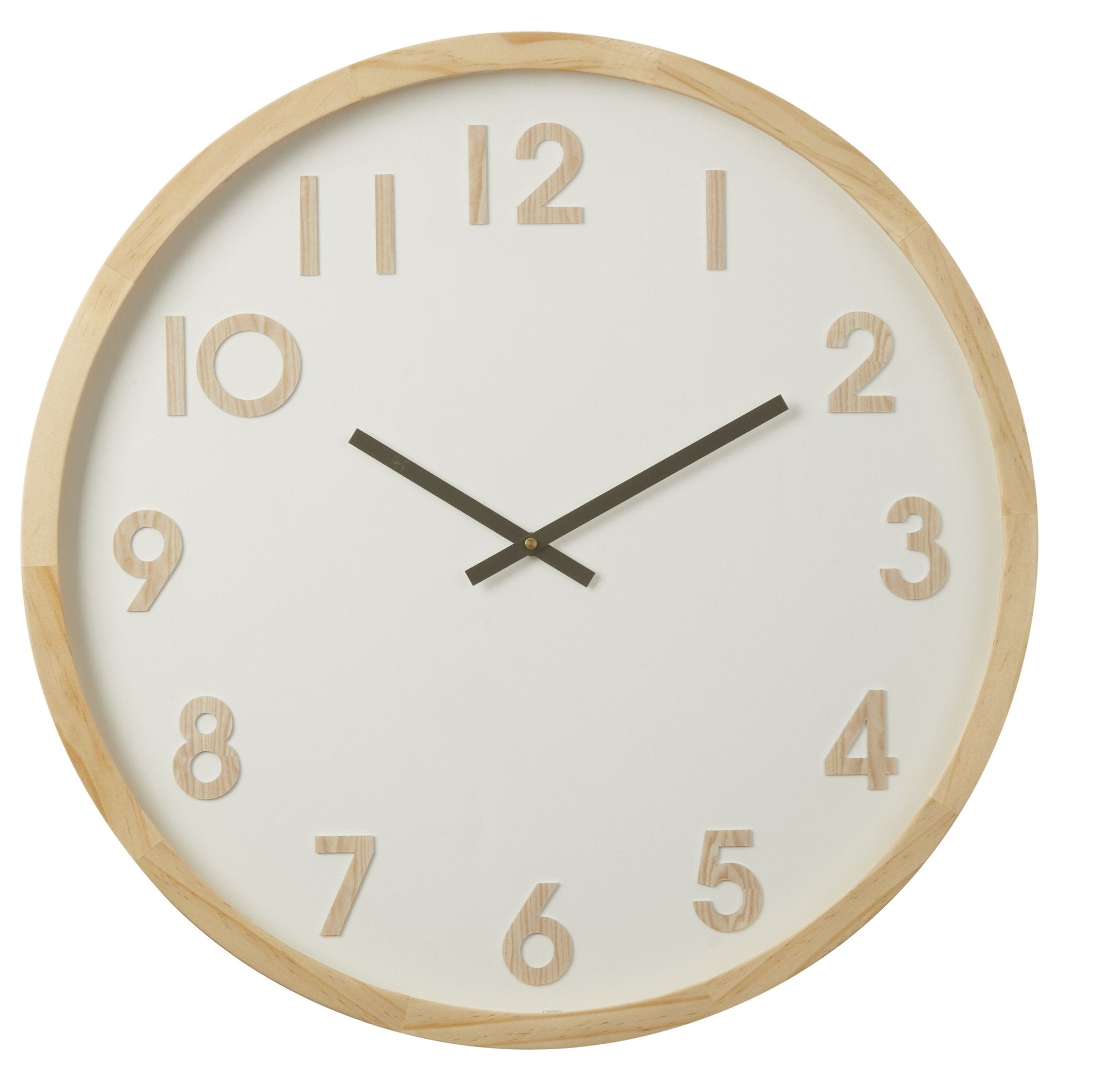 Leonard Wall Clock 61cm Natural Frame-IsAlbi