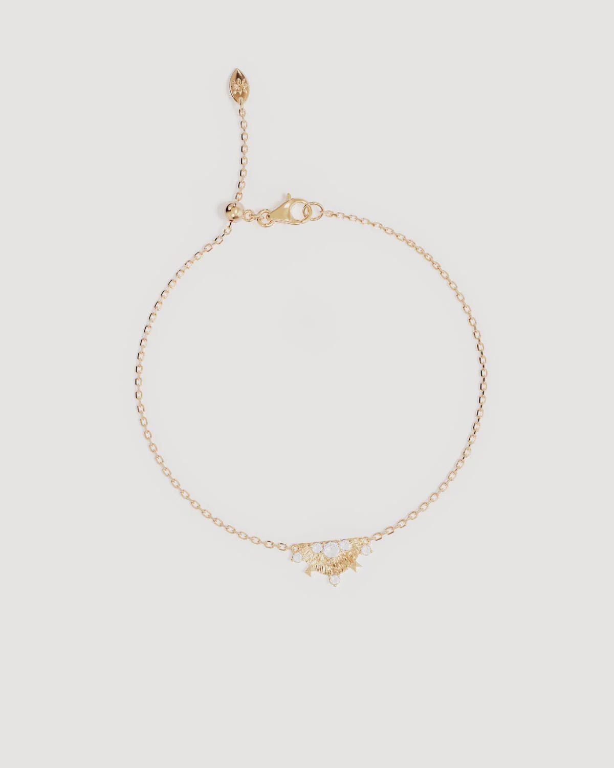 Lotus Rain Bracelet 18k Gold-By Charlotte