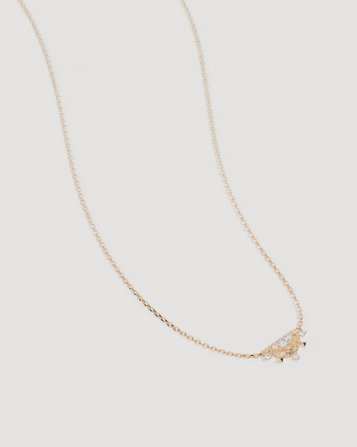 Lotus Rain Necklace 18k Gold-By Charlotte