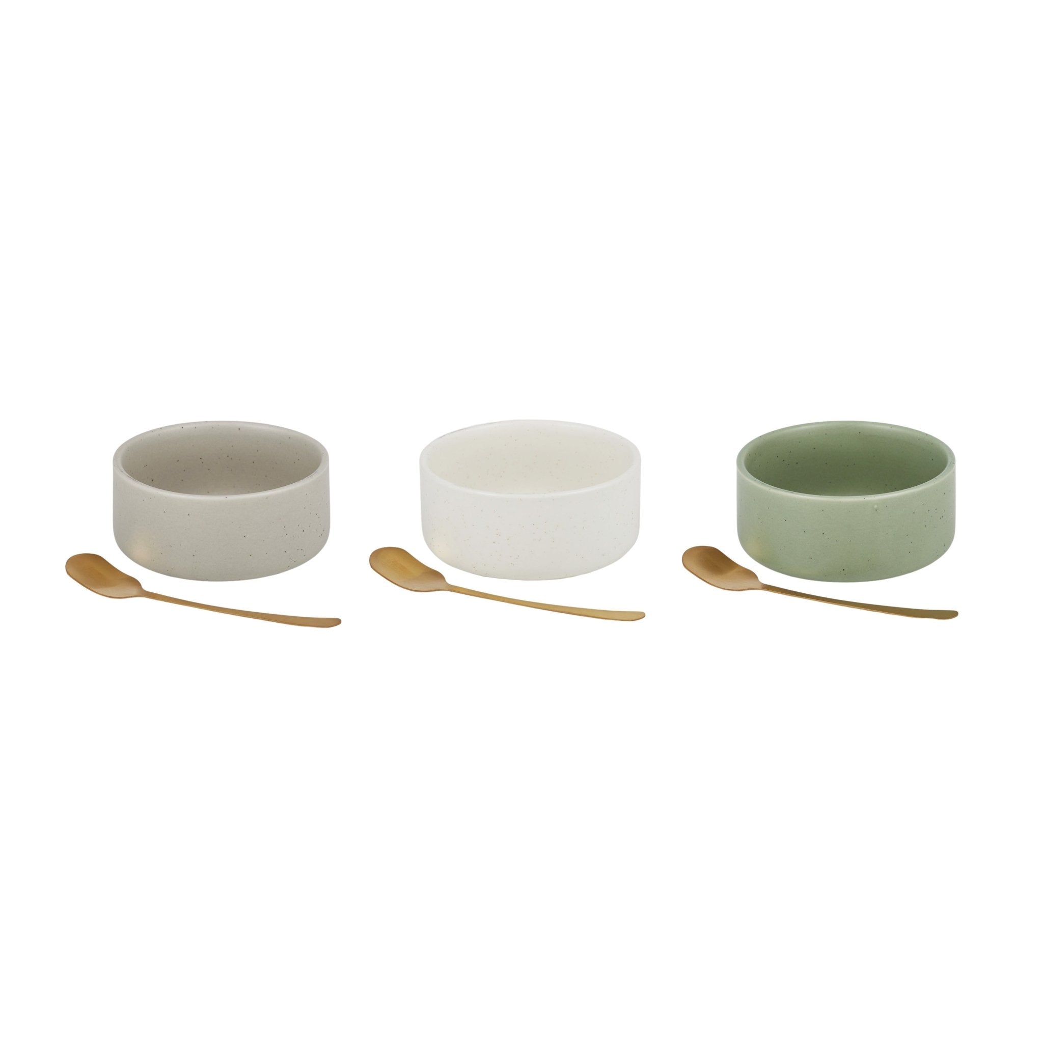 Lou S/2 Cer Bowl w Spoon Asst-Coast to Coast