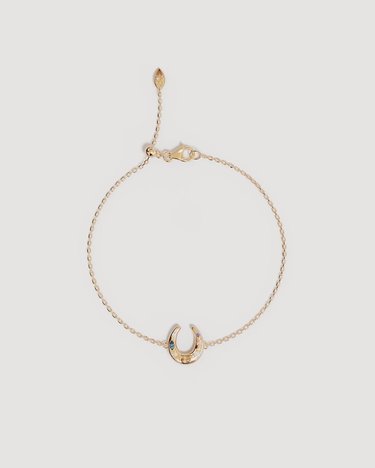 Lucky Horseshoe Bracelet 18k Gold-By Charlotte