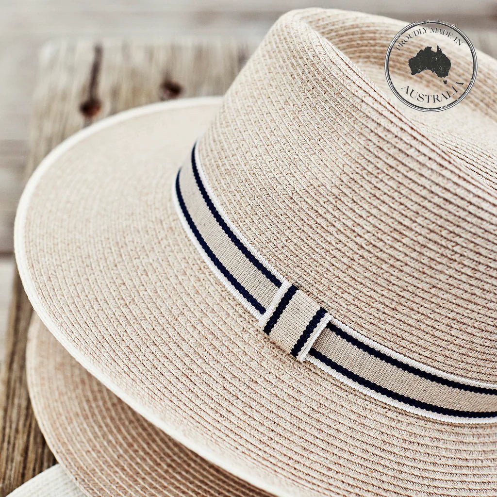 Malibu Flexibraid Fedora Mix Camel - Canopy Bay