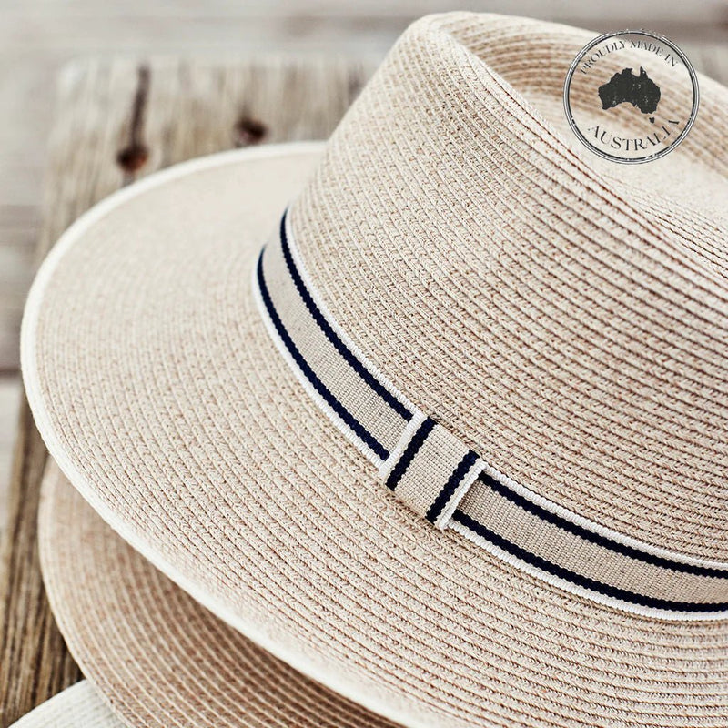 Malibu Flexibraid Fedora Mix Camel - Canopy Bay