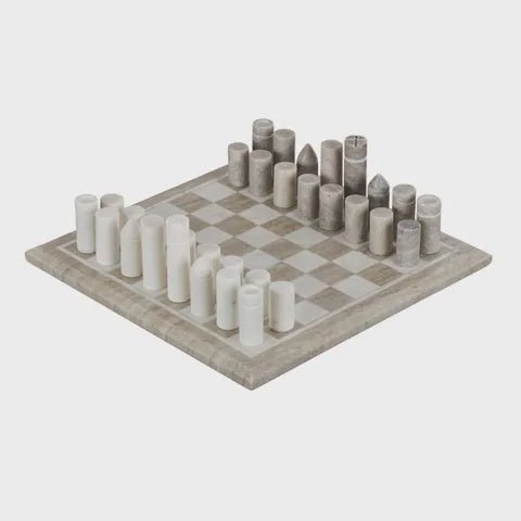 Marble Chess Set White/Beige-Coast to Coast