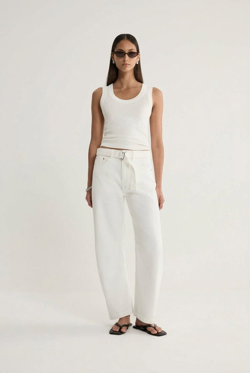 Mayfield Denim Pant Ivory-Elka Collective
