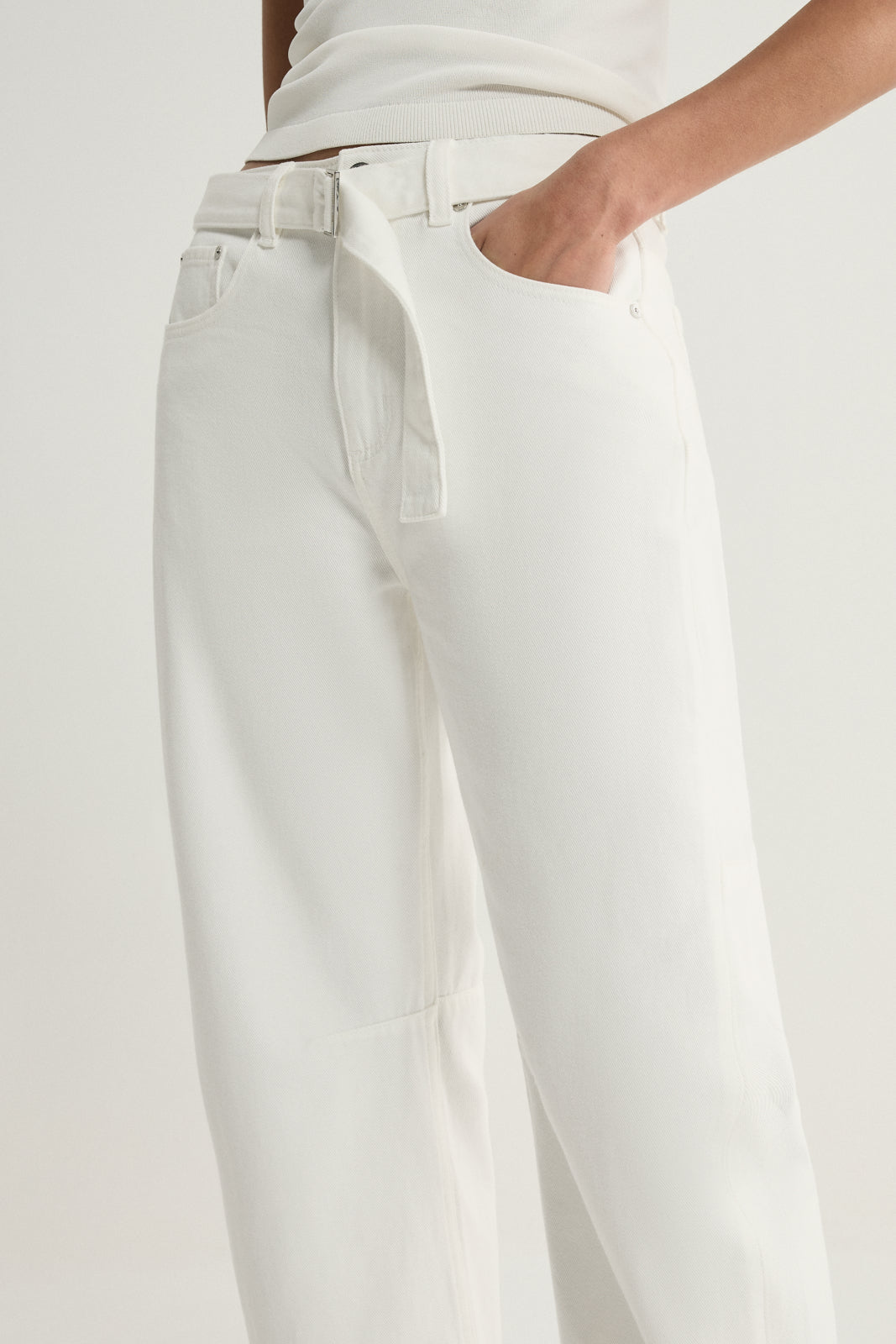 Mayfield Denim Pant Ivory-Elka Collective
