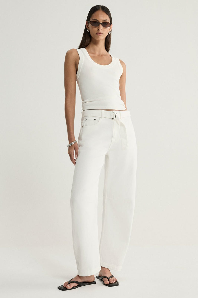 Mayfield Denim Pant Ivory-Elka Collective