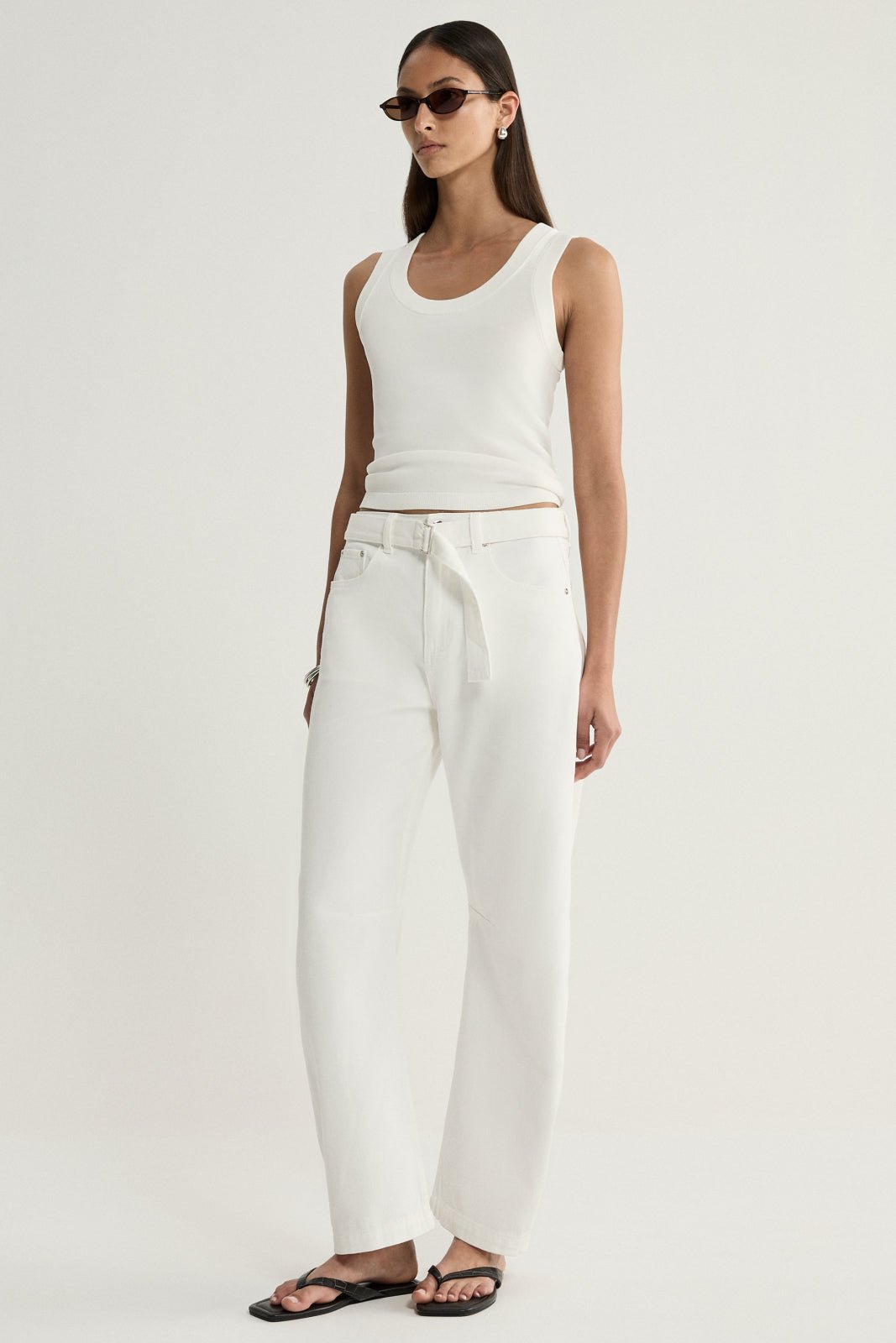 Mayfield Denim Pant Ivory-Elka Collective