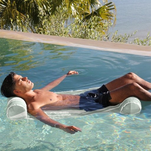 MESH HAMMOCK FLOAT SEAGRASS STRIPE-Sunnylife