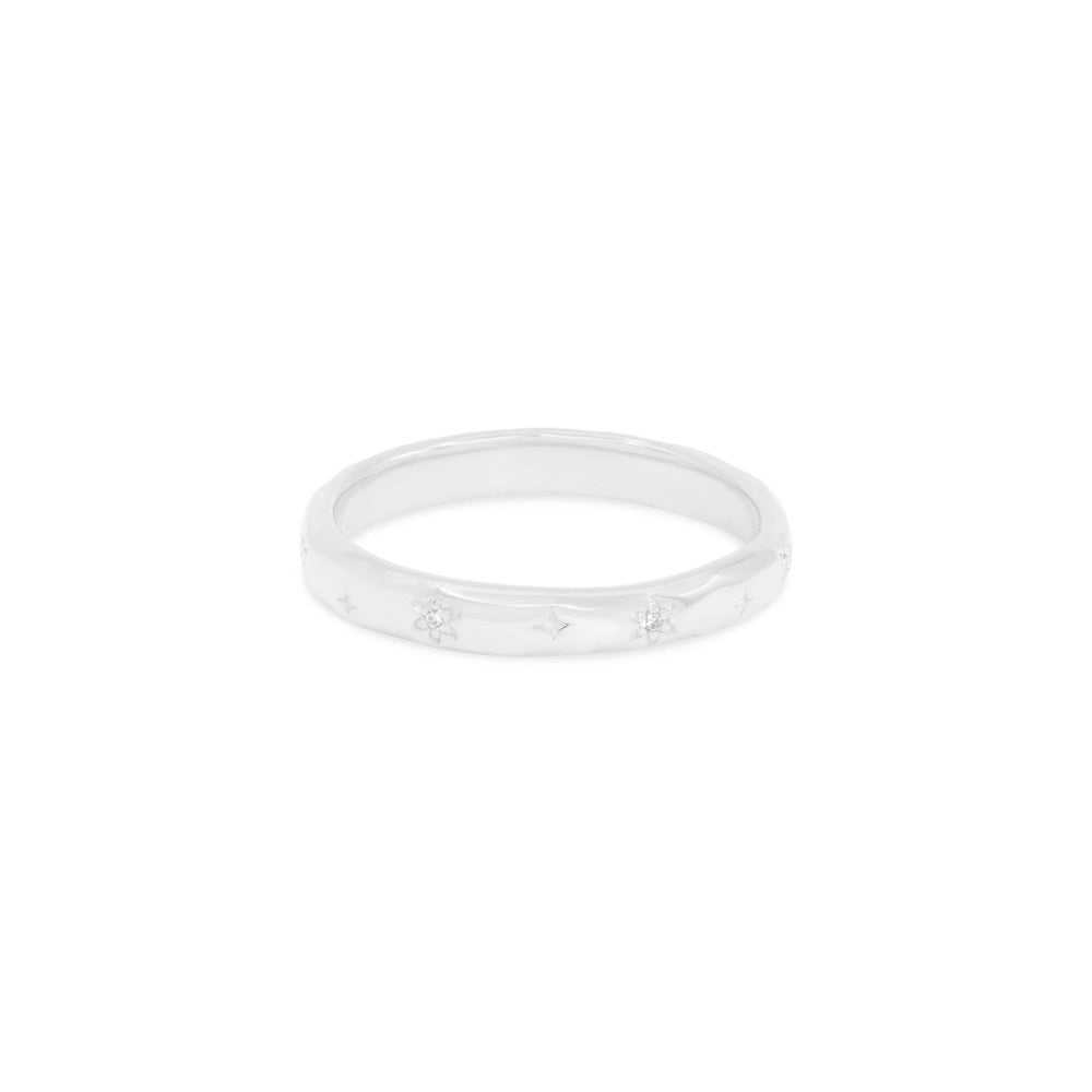 My Spirit Shines Silver Ring Size 9-By Charlotte