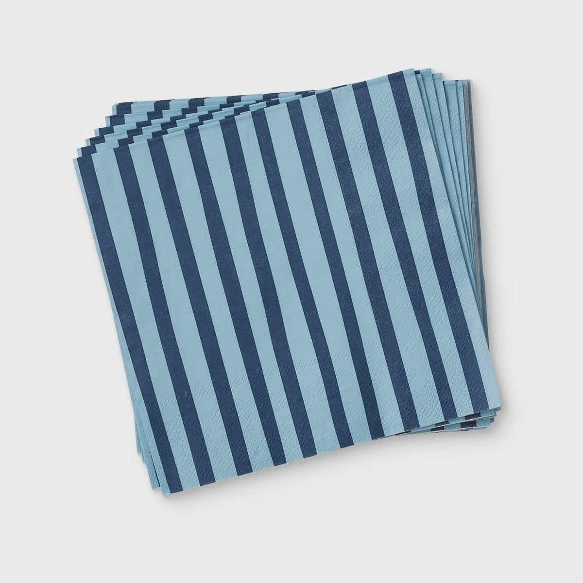 Niki Stripe Blue Paper Napkins 20pc-Madras Link