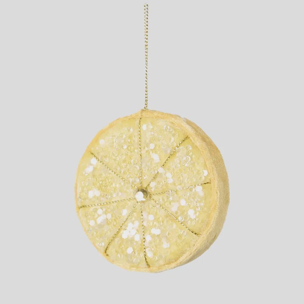 Palermo Beaded Lemon Slice Yellow - Florabelle