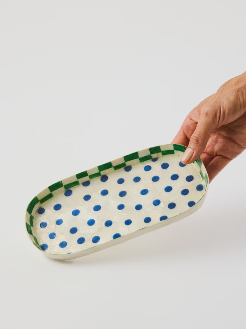 Paradis Blue Spot Tray - Jones & Co