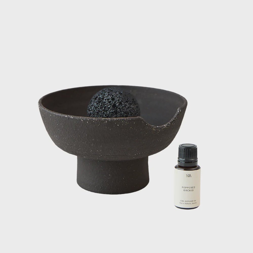 Obsidian Diffuser Peppered Orchid